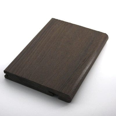 RynoTerrace Signature Mahogany Capped Composite Bullnose Deck Board Sample