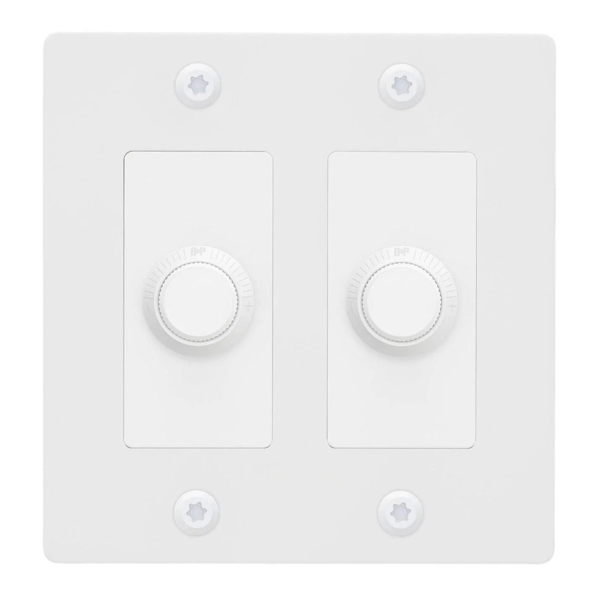 Buster + Punch NDK-144309 Linear 2-Gang LED Dimmer Without Logo, 250W, Rotary, White
