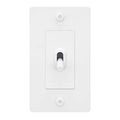 Buster + Punch NTG-144039 Linear 1-Gang Toggle Switch Without Logo, 15A, Single Pole/3-Way, White