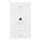 Buster + Punch NTG-144039 Linear 1-Gang Toggle Switch Without Logo, 15A, Single Pole/3-Way, White