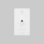 Buster + Punch NTG-144039 Linear 1-Gang Toggle Switch Without Logo, 15A, Single Pole/3-Way, White