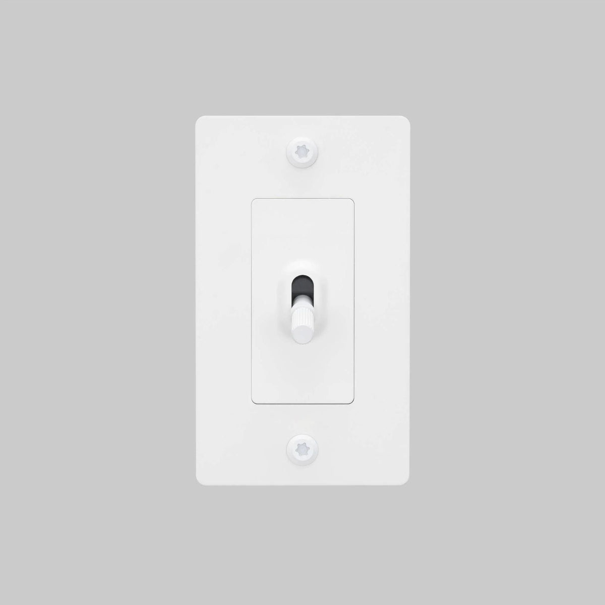 Buster + Punch NTG-144039 Linear 1-Gang Toggle Switch Without Logo, 15A, Single Pole/3-Way, White