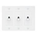 Buster + Punch NTK-144400 Linear 3-Gang Toggle Switch Without Logo, 15A, Single Pole/3-Way, White