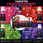 Red Sea Coral Colours 4 x 100ml Complete Set - R22040