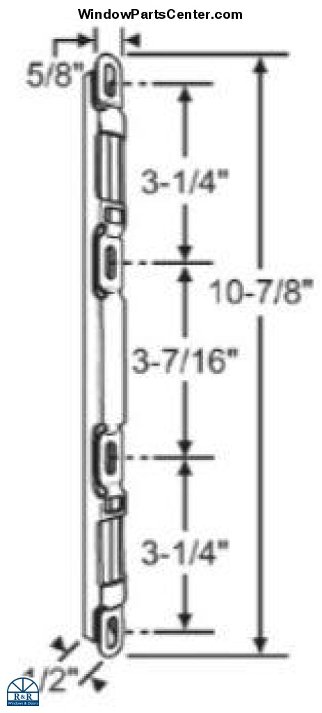 C1059 Amesbury Truth Gemini II Lock PD GEMINI KEEPER 2-3 panel(DUAL MORTISE)