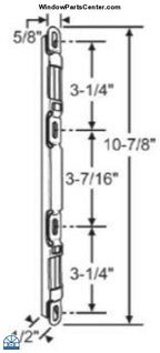 C1059 Amesbury Truth Gemini II Lock PD GEMINI KEEPER 2-3 panel(DUAL MORTISE)