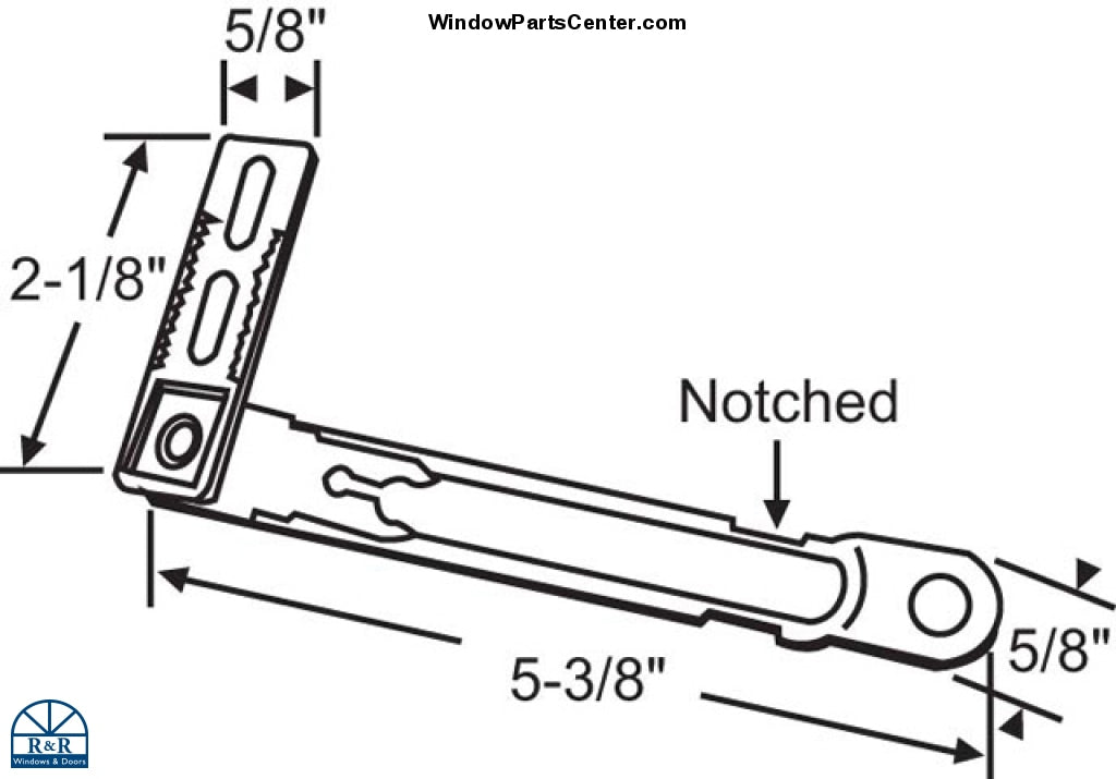 C2013 -Roto operator bracket Die Cast With Stainless Steel Arms Connect Arm Notched Out