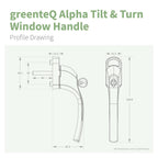 greenteQ Alpha Tilt & Turn Window Handle