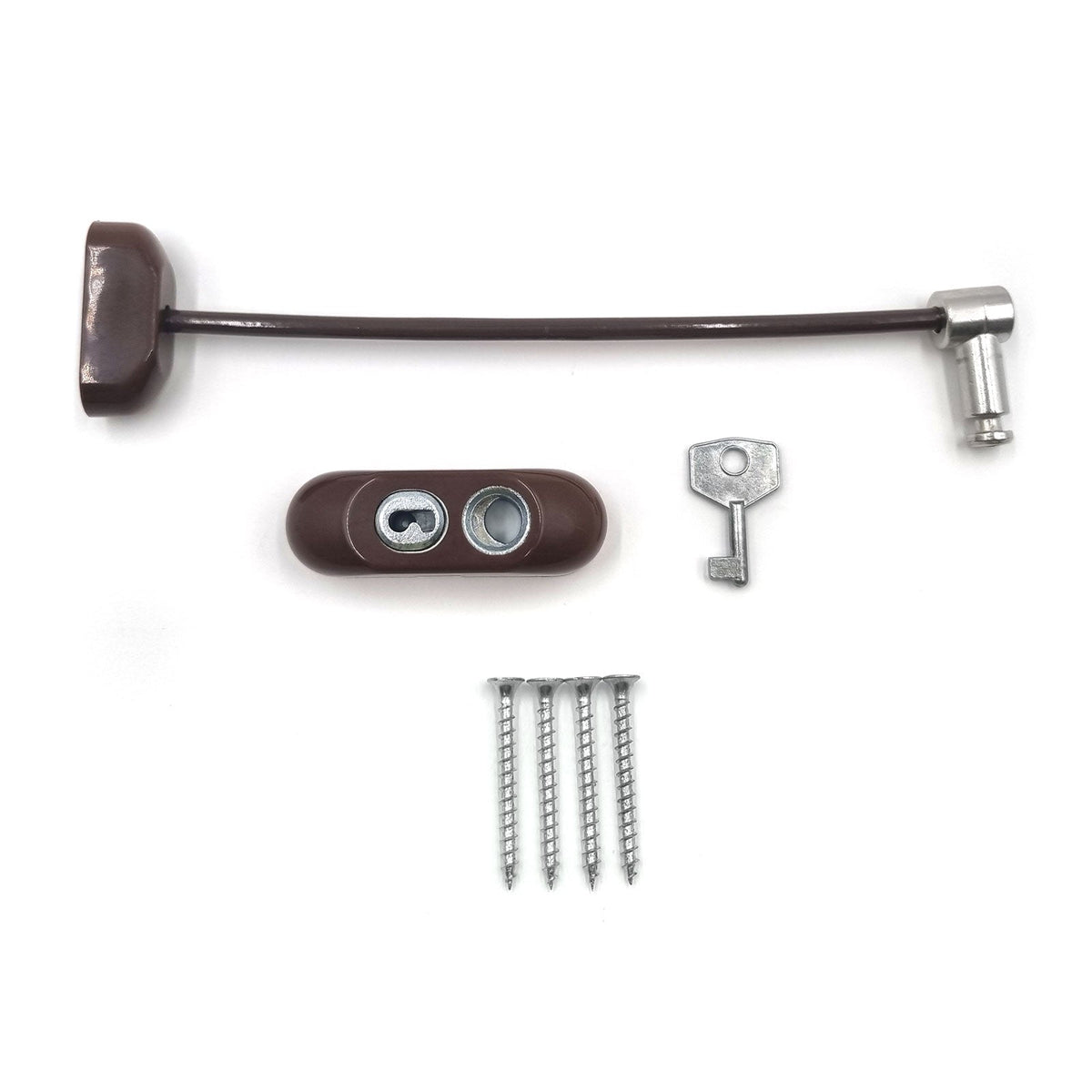 Key-Locking Window Cable Restrictor