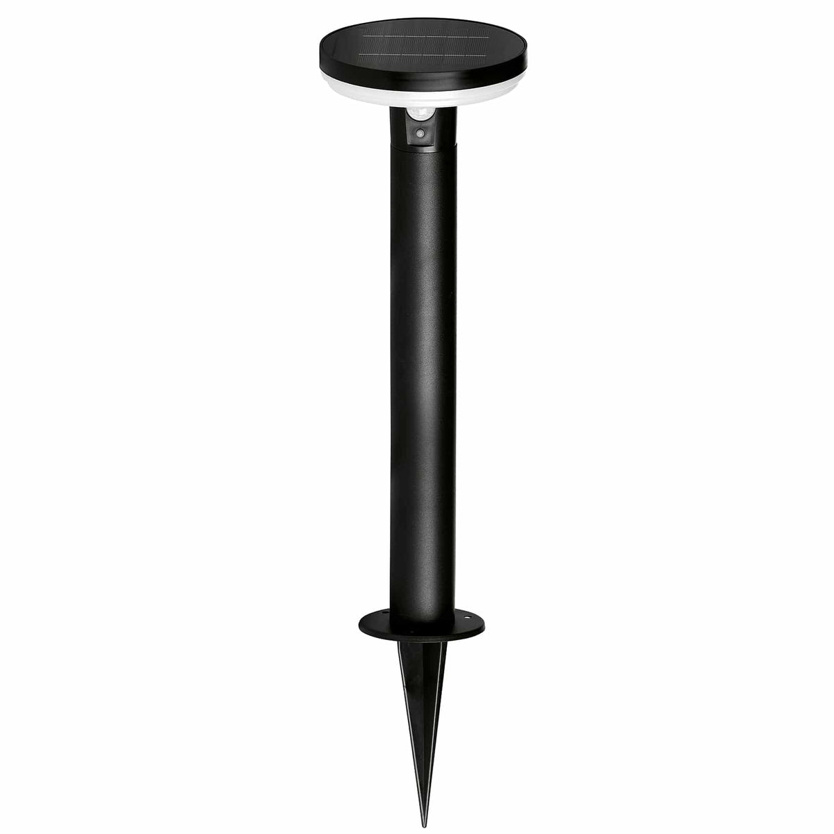 4lite Antheia Solar IP54 Die-Cast Aluminium LED Outdoor Bollard Light with Built in PIR Motion Sensor