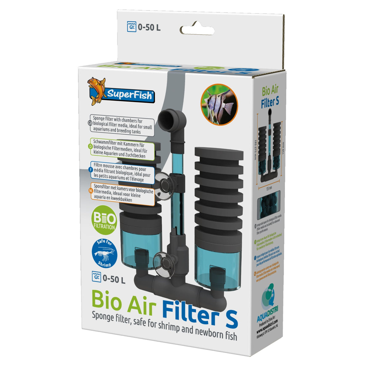 Superfish Bio Sponge Filter S - Small Aquariums 0-50L