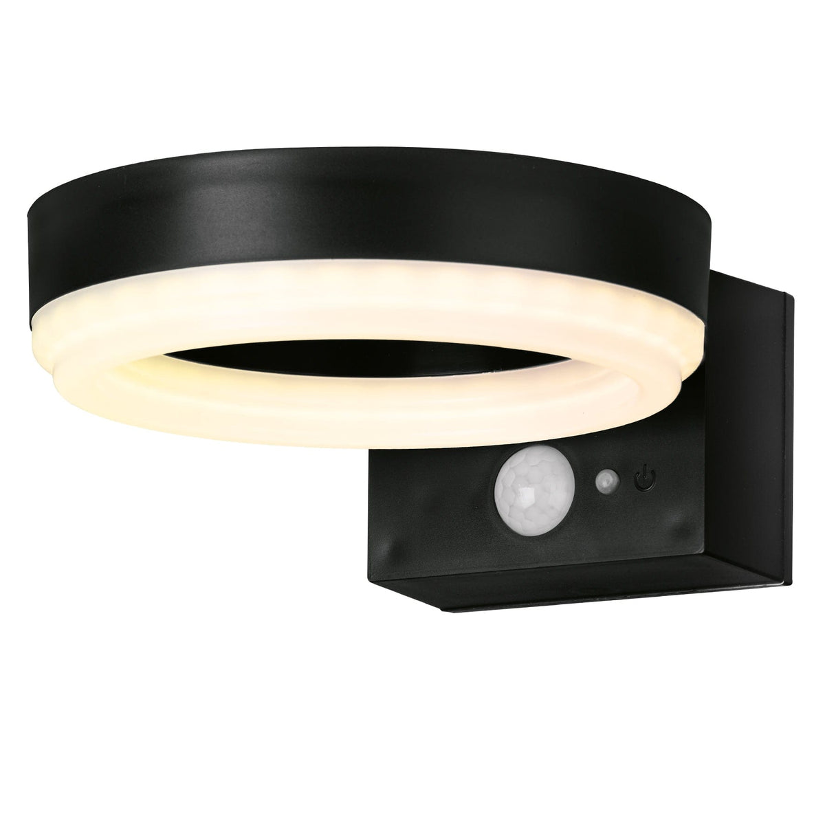 4lite Antheia Solar Sleek IP54 LED Outdoor Wall Light with Built in PIR Motion Sensor - Maplin