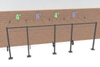 20' Wall-Mount Builder® Rig: Intermediate 1 w/ 2' Monkey Bar Spacing