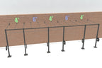 24' Wall-Mount Builder® Rig: Intermediate 1 w/ 2' Monkey Bar Spacing