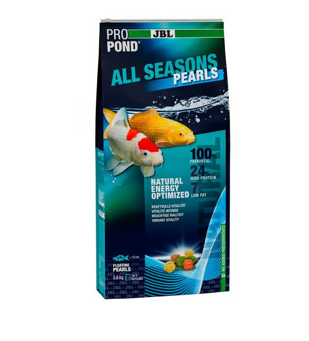 JBL Pro Pond All Seasons Pearls Koi Goldfish Floating Pellets Fish Food