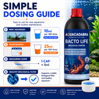 Aquacadabra Bacto Life Aquarium Bacteria Freshwater Marine 250ml 500ml 1L