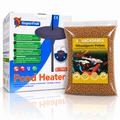 Aquacadabra Wheatgerm Pellets + SuperFish Pond Heater