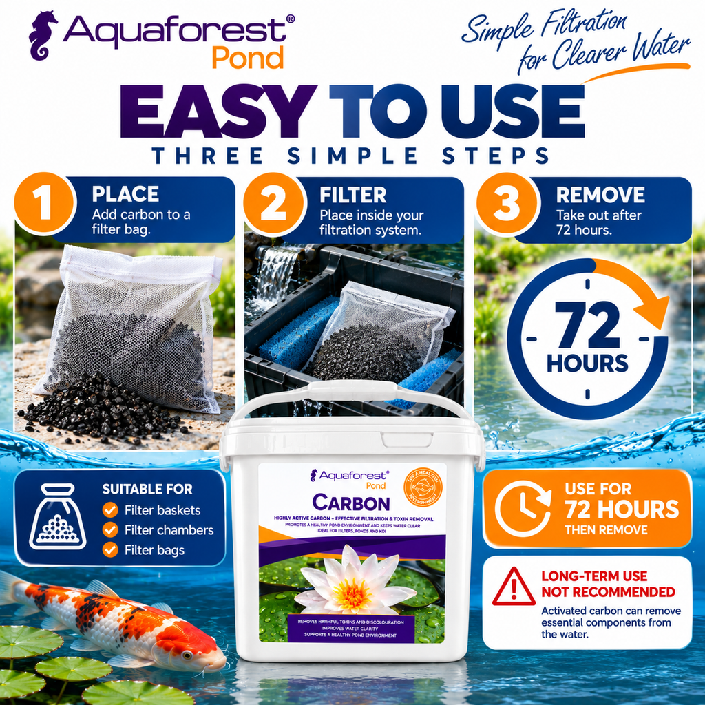 Aquaforest Carbon Pond 5L – Activated Carbon for Pond Filters
