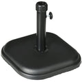 11kg Concrete Garden Parasol Base Holder, Square Umbrella Stand Weight, Black