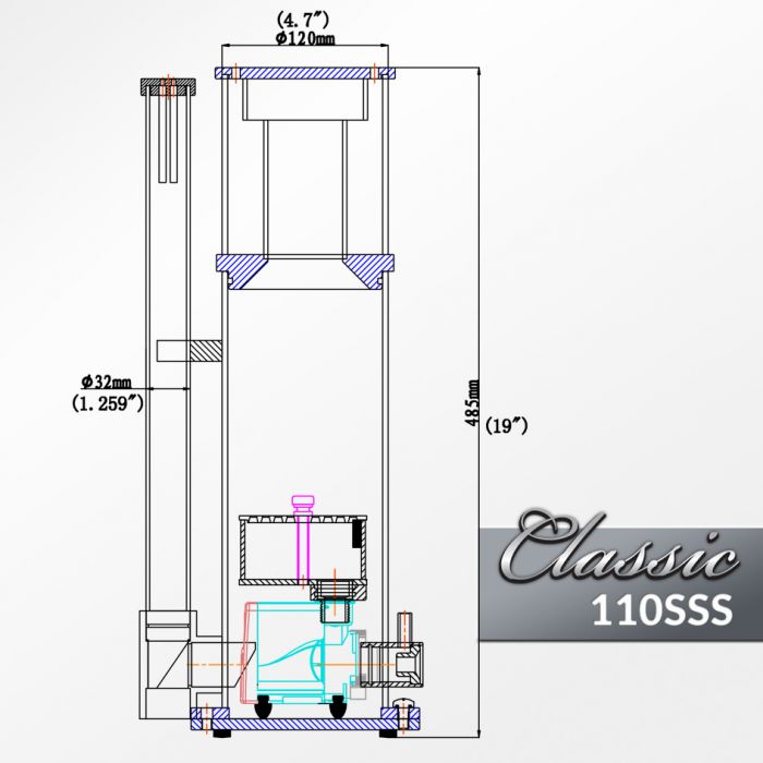 Classic 110SSS Protein Skimmer