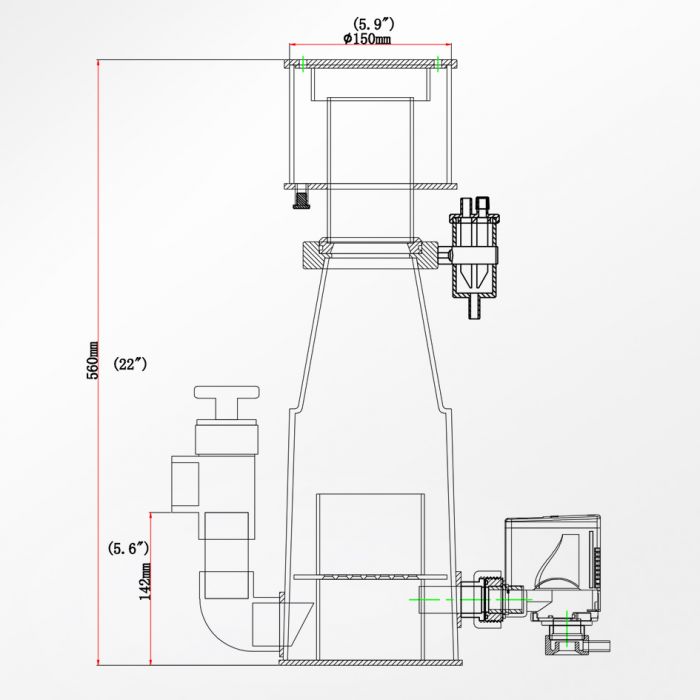 Classic 150INT Protein Skimmer - Reef Octopus
