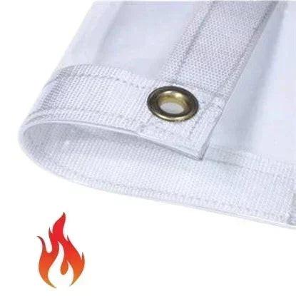 Fire Retardant Clear Vinyl Tarp - 20' x 20'