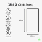 SISU Click Vinyl Flooring Tiles - 305mm x 610mm (10 Pack) - Italian Marble