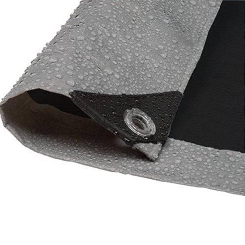 Closeout - 6' x 8' Silver/Black Poly Tarp
