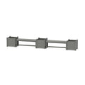 48" Nautical Straight Double Planter Bench Set - Large