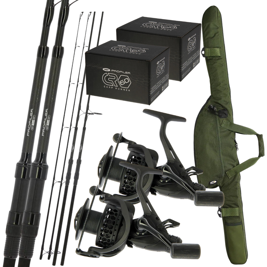 NGT Deluxe 2 Rod Profiler Carp Fishing Set Up