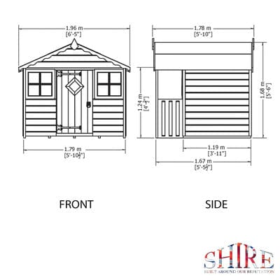 Cubby Playhouse - 6ft x 4ft