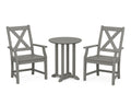 Braxton 3-Piece Round Bistro Dining Set