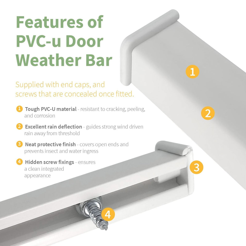 PVC-u Door Weather Bar