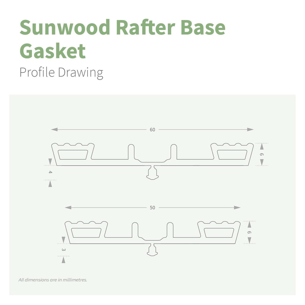 Sunwood Rafter Base Gasket