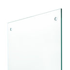Slider Door Fixed Panels - Clear Slider Bathtub Fixed Panel (Round Hardware)