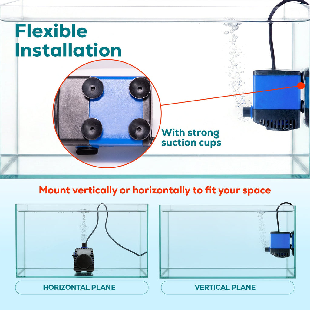Aqua Dream 210 GPH Adjustable Submersible Pump Powerhead