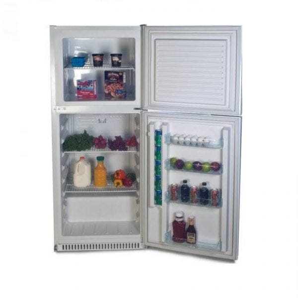 Sundanzer DCRF450 15CF 12/24 VDC Powered Refrigerator with Top Freezer
