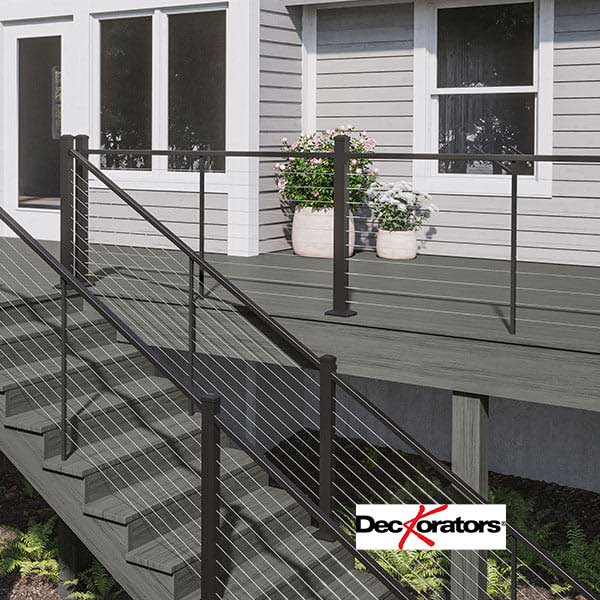 Deckorators Contemporary Cable Stair Top Rail