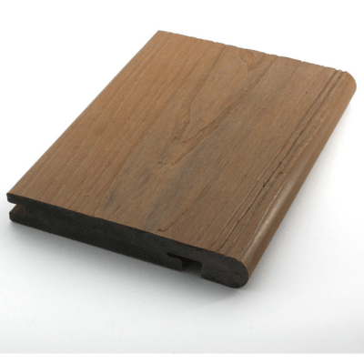 RynoTerrace Signature Mahogany Capped Composite Bullnose Deck Board Sample