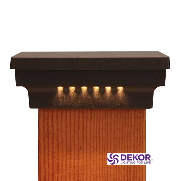 Dekor Flat Post Cap Lights