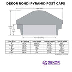Dekor Pyramid Post Cap Lights