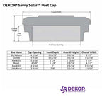 Dekor Savvy Solar Post Cap Lights