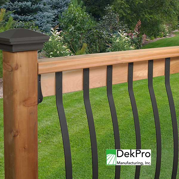 DekPro Bow Face Mount Balusters