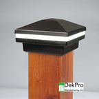 DekPro Effex Glow Ring Pyramid Post Cap Light