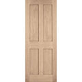 London Oak Pre-Finished 4 Panel Internal Door - All Sizes
