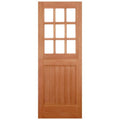 Stable Hardwood M&T Straight Top 9 Unglazed Light Panels External Door - All Sizes