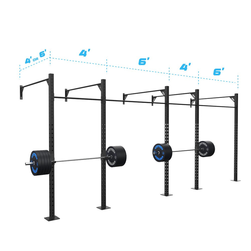 20' Wall-Mount Builder® Rig: Single Bars