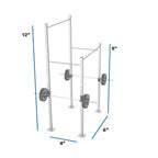 Galvanized Freestanding Expandable RMU 12' Height Pull-Up Rig