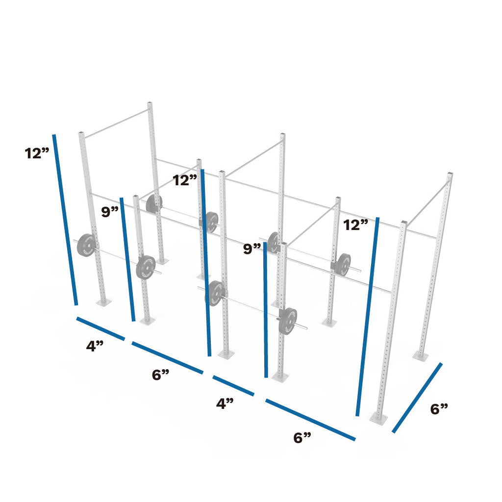 Galvanized Freestanding Expandable RMU 12' Height Pull-Up Rig
