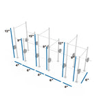 Galvanized Freestanding Expandable RMU 12' Height Pull-Up Rig
